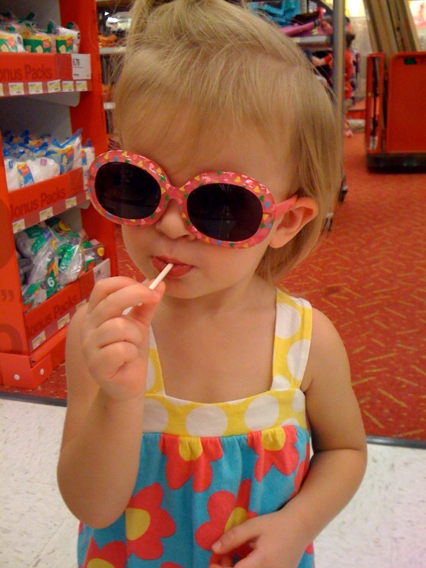 Bree sporting her new shades